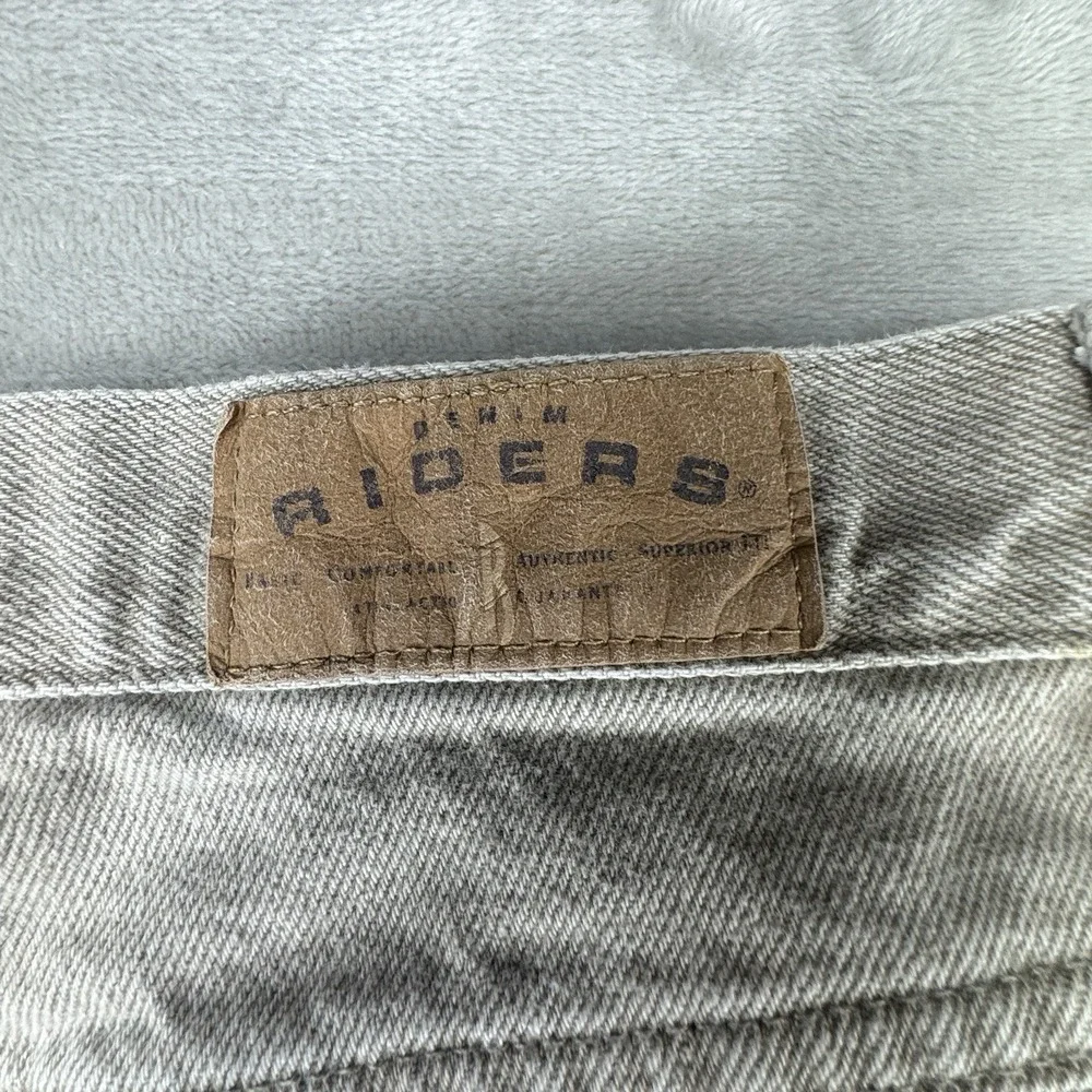VTG‎ Riders by Lee USA Made Jeans Gray Tapered Men's 30x29 High Rise 90s Dad